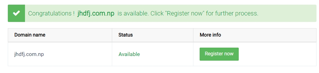 avaliable domain